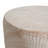 Rounded Tapered Cylindrical Structure Side Table,Travertine Finish