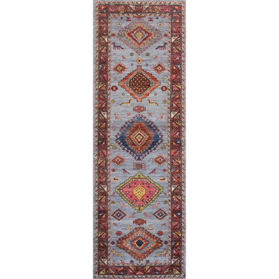 Hand Knotted Wool Southwestern Area Rug
