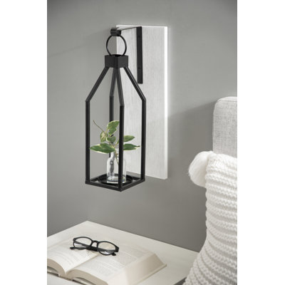 Martinek 1-Light Dimmable Metal Hardwired Wall Sconce