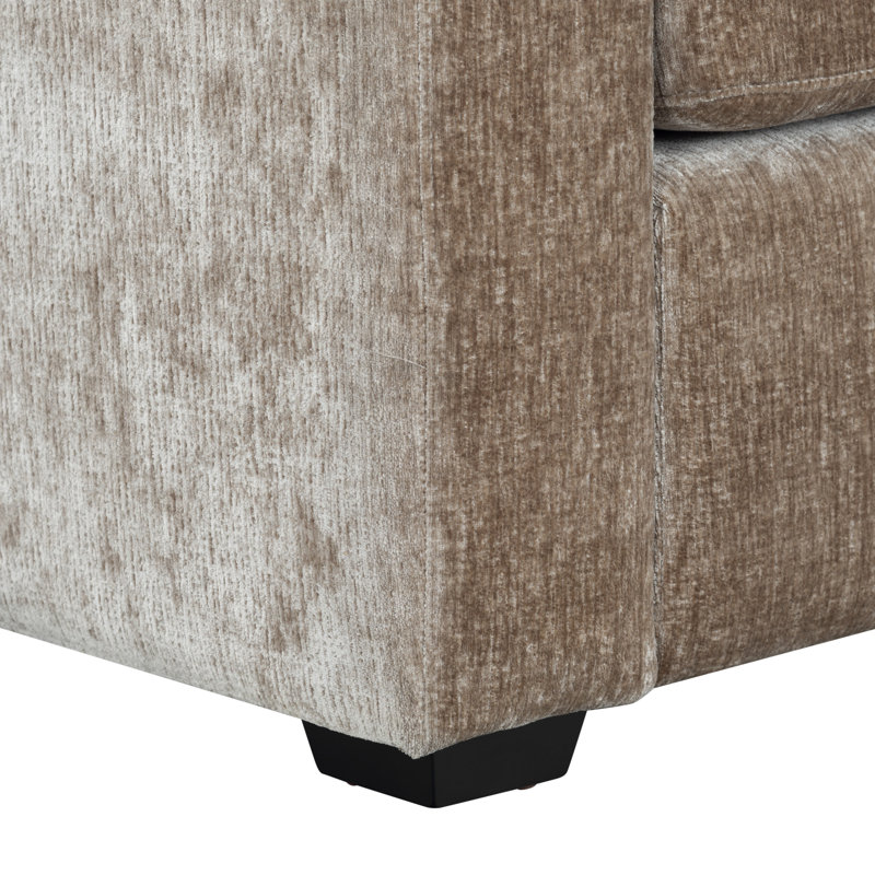 Vasquez Chenille 3 Seat Sofa, Brown