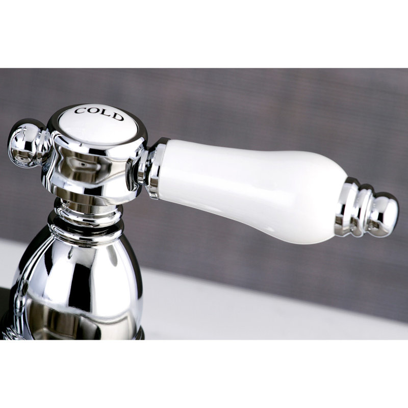 Kingston Brass Bel-Air Two-Handle 2-Hole Deck Mount Bar Faucet, Polished Chrome