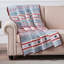 Jeté Greeniva Home Fashions - 50 po x 60 po, réversible, 100% polyester, lavable à la machine, couche décorative multi-usage