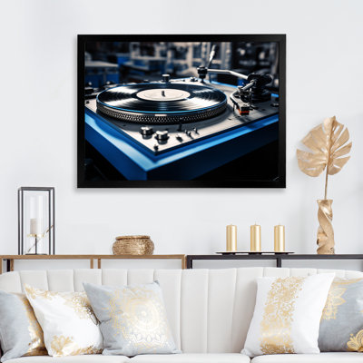 Disques vinyles nostalgie sur toile