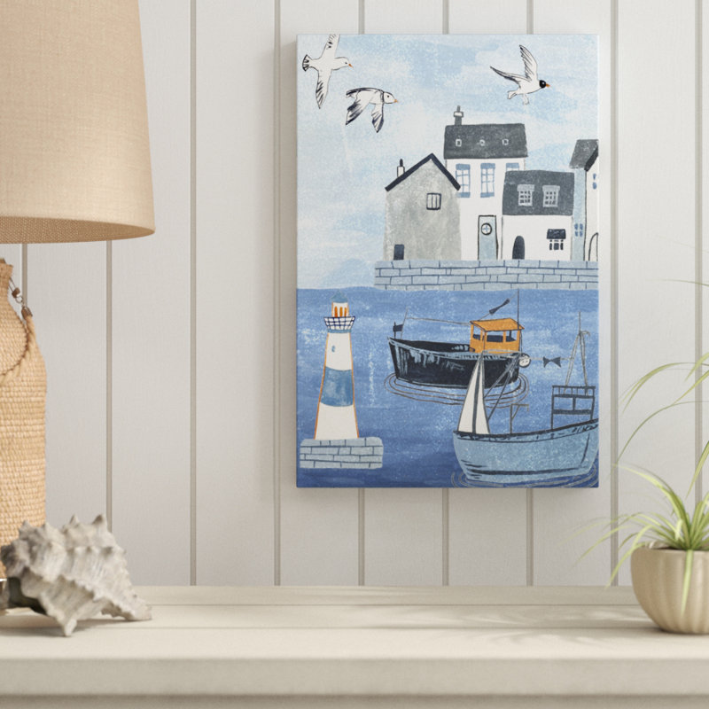 «Sailors Rest IV», peinture sur toile, H 18 po x l 12 po