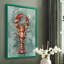 Aquatic Lobster II, reproduction encadrée - bois massif-279608720-279608723