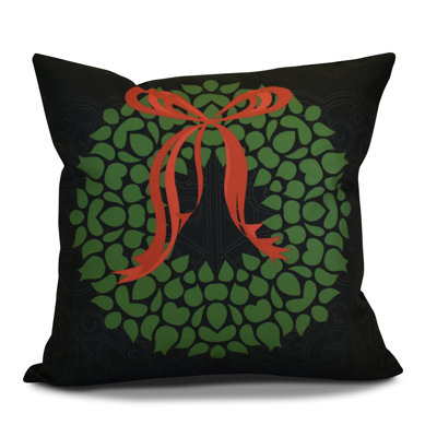 Holiday Wishes Square Pillow Cover & Insert