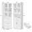 Glass Door Storage Bookcase with Adjustable Shelves and 6 Large Drawers, 71 Inches High, MDF