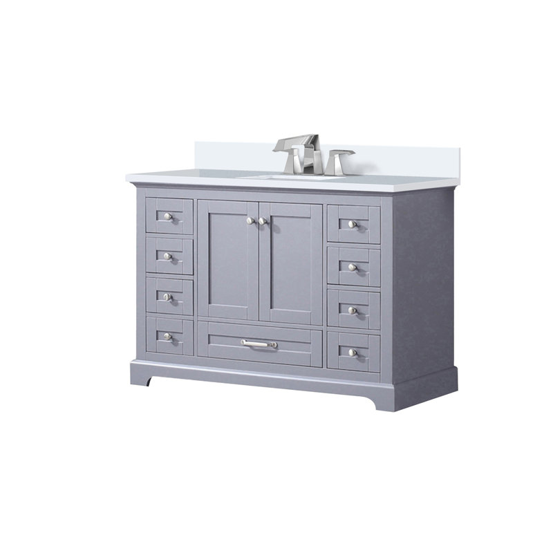 Meuble-lavabo simple avec plateau en marbre de culture