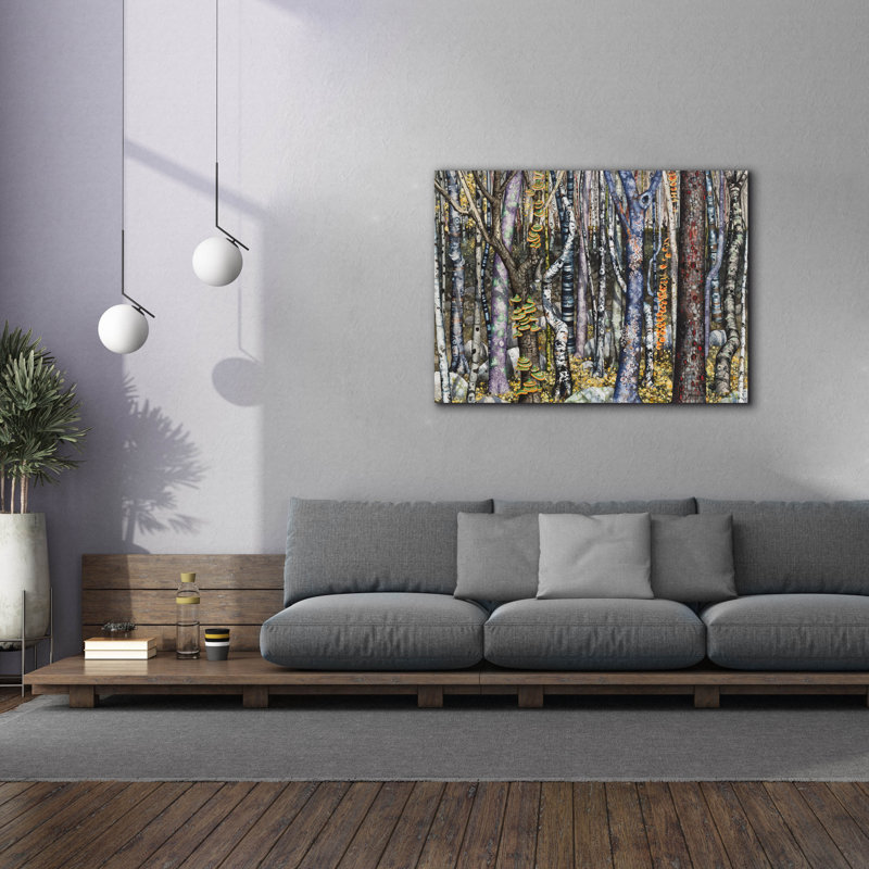 «Copse» par Maggie Vandewalle, art mural sur toile, H 40 po x l 54 po