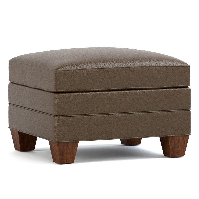 Repose-pieds Arlington, Weston Truffle Genuine Leather