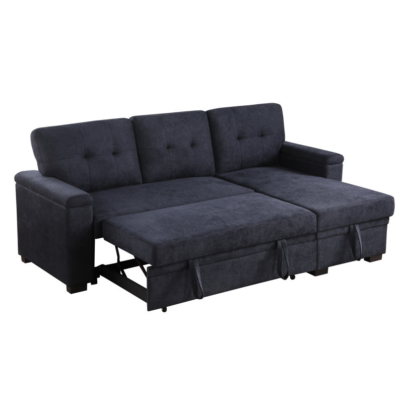 Canapé modulaire réversible avec rangement en mousse foncé et sièges en mousse