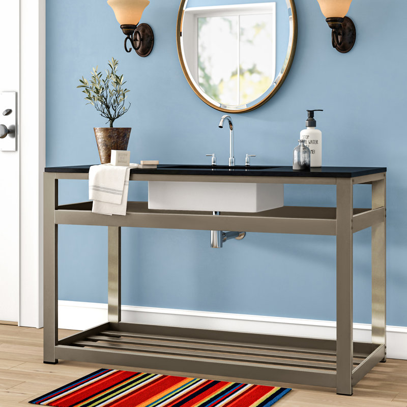 Base de lavabo console Kingston Brass, Nickel brossé