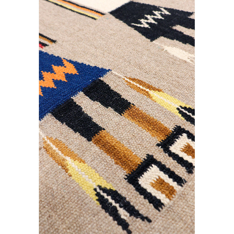 Striped Area Rug in Mocha
