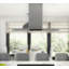 Ancona 36" Stainless Steel 650 CFM Convertible Island Range Hood with Baffle Filter