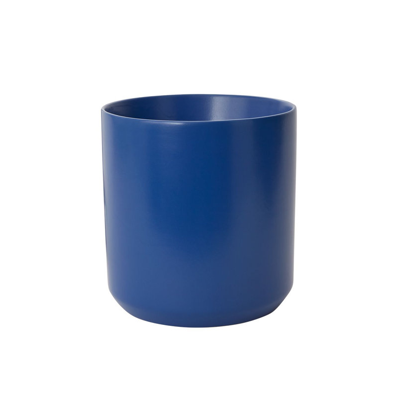 Pot à fleurs en céramique Parsons, H 9 po x l 8,5 po x P 8,5 po, Bleu