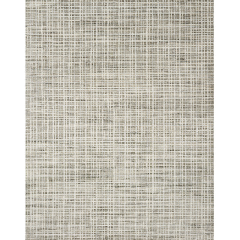 Tapis taupe à motif géométrique tissé à la main Gareth, Rectangle 12 pi x 15 pi