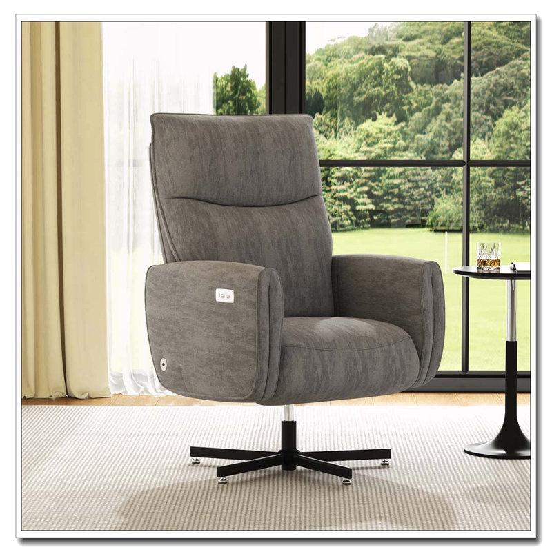 Fauteuil inclinable électrique pivotant, Gris