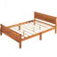 Lit plateforme double en bois avec tête de lit-212909992-212909996