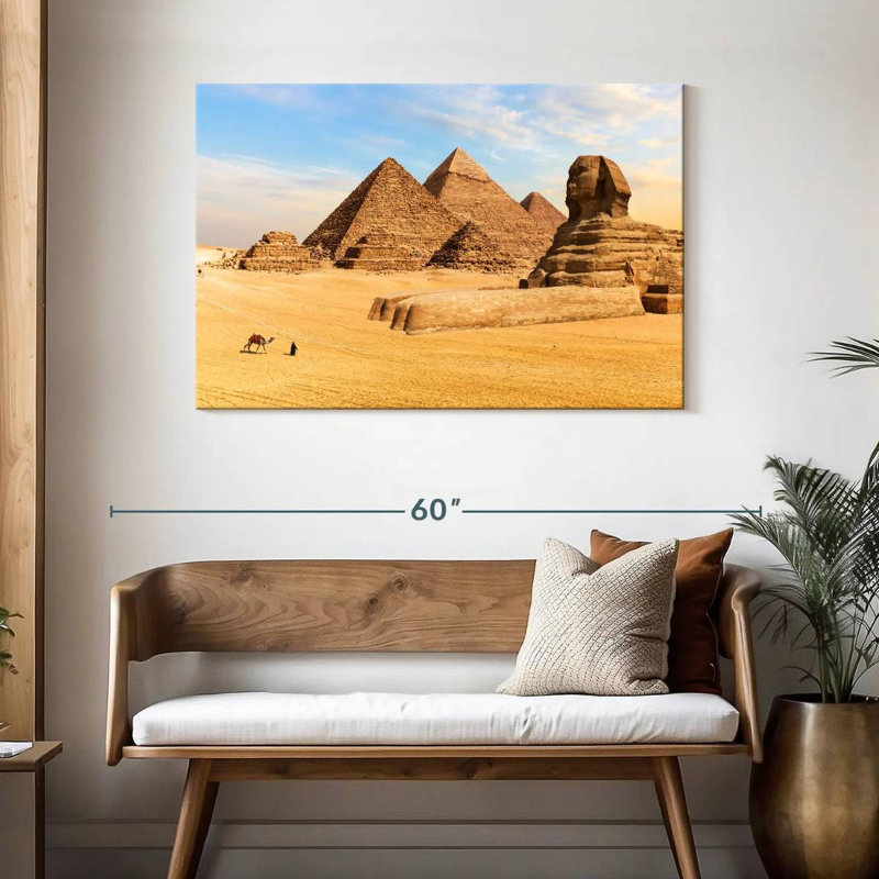 Great Pyramids And Sphinx, 30" H x 45" W