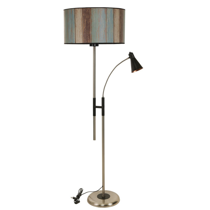 Giedi 165cm Torchiere Floor Lamp, Bronze