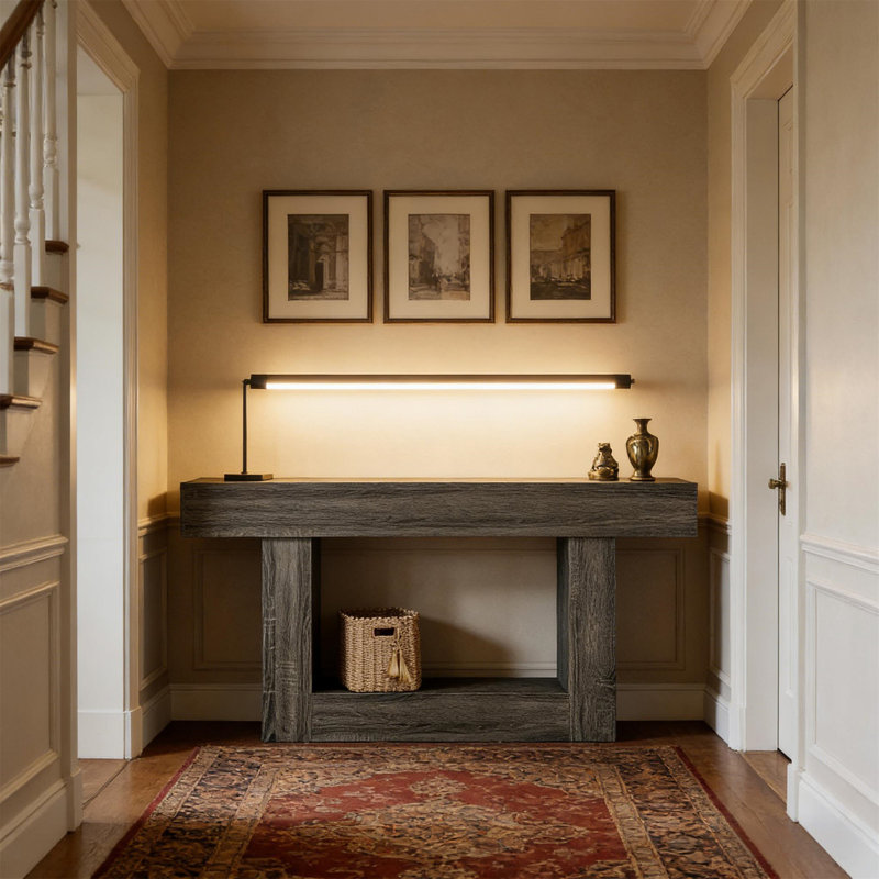 Sofa Table, Dark Gray