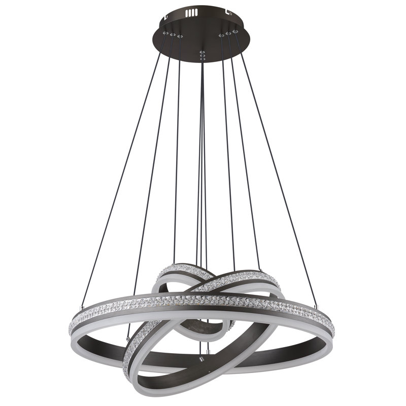 1 - Light Brushed Brass LED Pendant