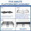 Matelas hybride à ressorts mi-ferme 9 po avec lit plateforme en métal 14 po Huckle-68978434