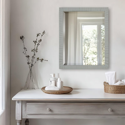 Cromer Mirror Soft Grey 500x25x500mm