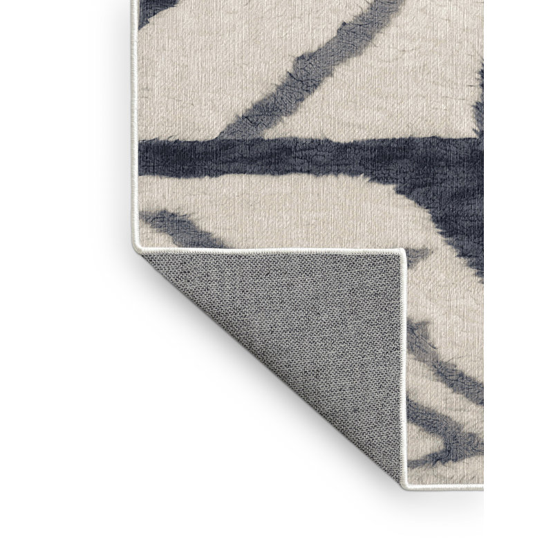 Machine Washable Beige Area Rug, Runner 2' x 5'