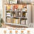 10-cube Storage Cabinet With Built-in Outlets & Led Lights - Tv Stand, Organizer, 39.4"H x 47.2"W x 11.8"D-697541431-696807916