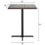 Plateau de table carré en bois massif avec base en X-1172670994-1172670991-1172670992