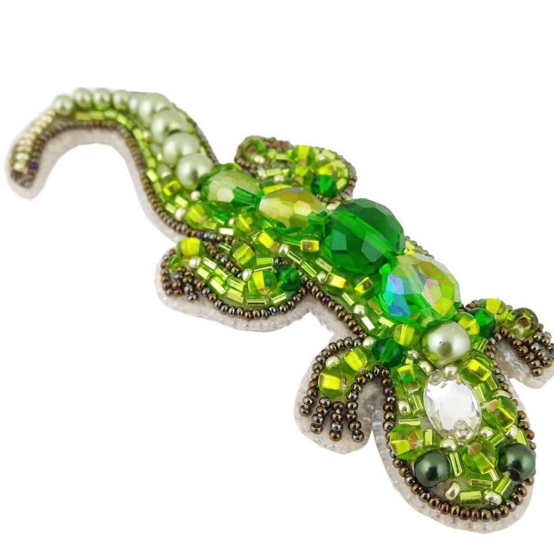 BP-227C Kit de perles pour créer une broche "Lézard"