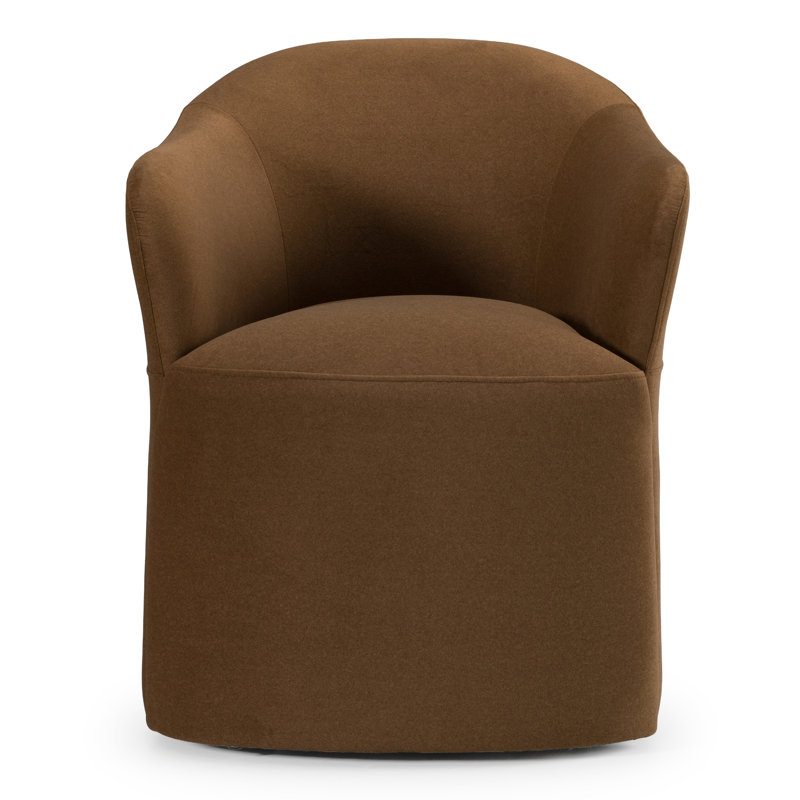 Timothy - Chaise moderne en tissu brun