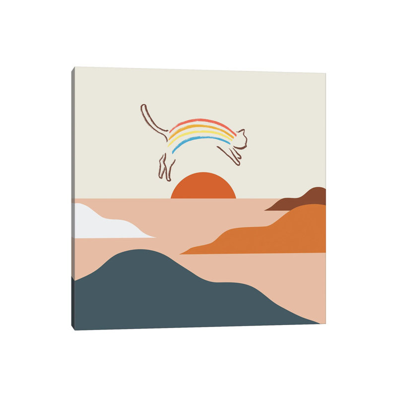 Cat Landscape XXXI-B by Lim Heng Swee - Wrapped Canvas Print, 93.98 cm H x 93.98 cm W x 1.91 cm D