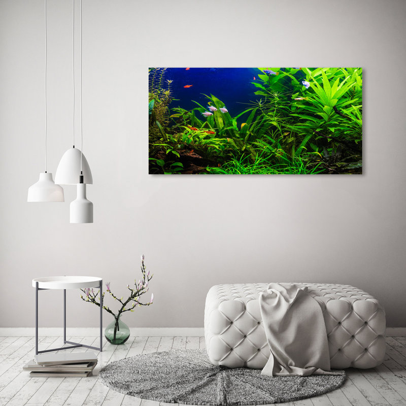 Fish In The Aquarium - Wrapped Canvas Print