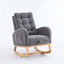 Chaise berçante d'intérieur, chaise berçante rembourrée, chaise berçante d'intérieur, chaise berçante avec repose-pieds-556794756