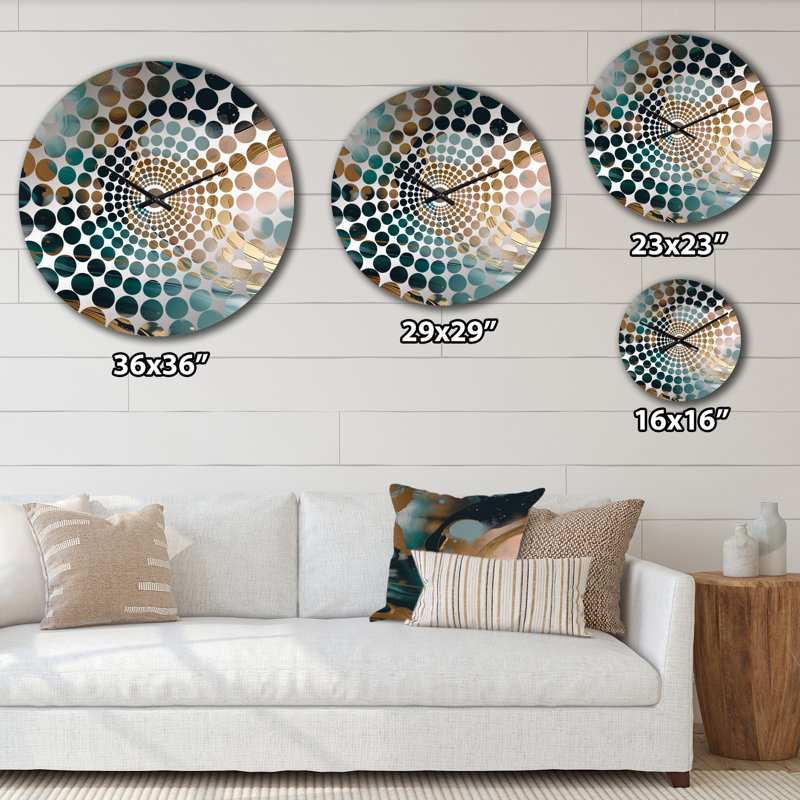 Ilanny - Horloge murale abstraite en marbre, Petit