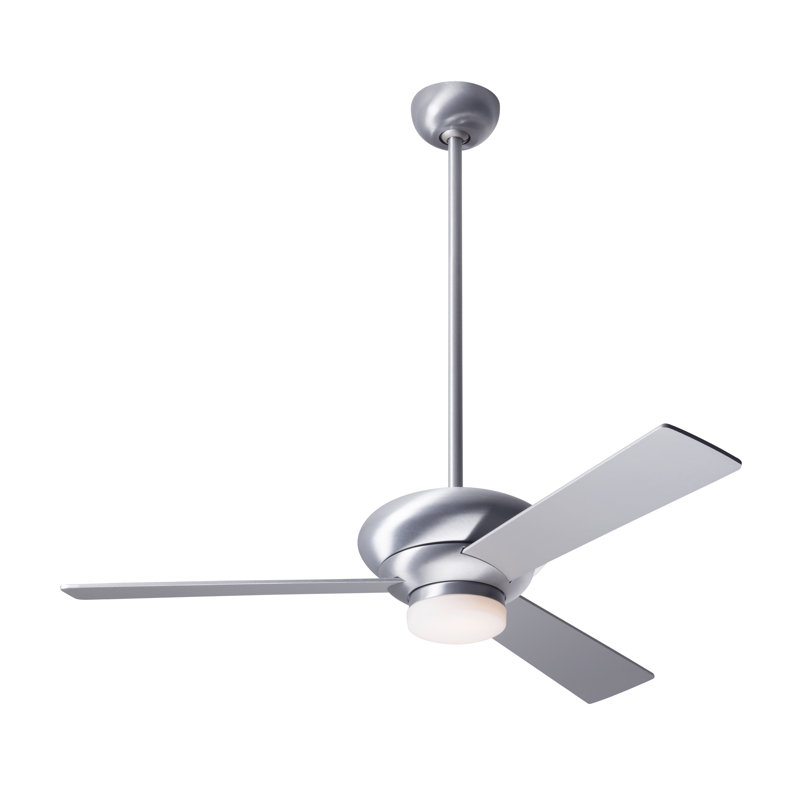 Altus 42'' Ceiling Fan with LED Lights, Handheld Remote Control (2-wire), Brushed Aluminum, Aluminum