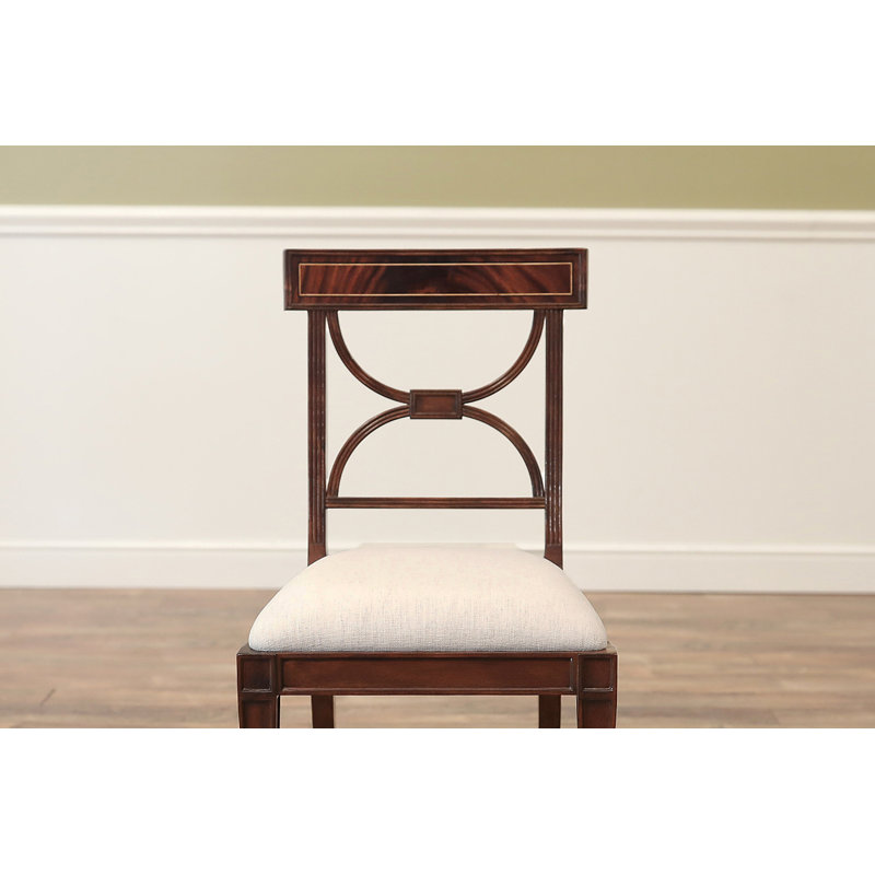 Upholstered Dining Chair, Mahogany