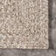 Tapis d'intérieur / extérieur brun clair tressé Owensby-186609992