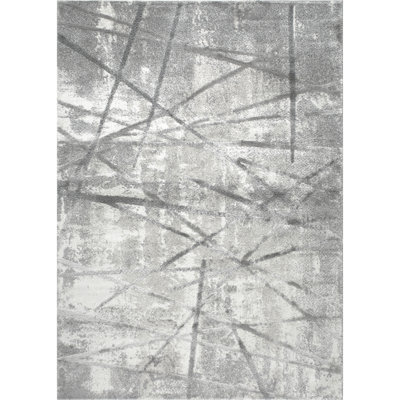 Tapis gris / ivoire Roma