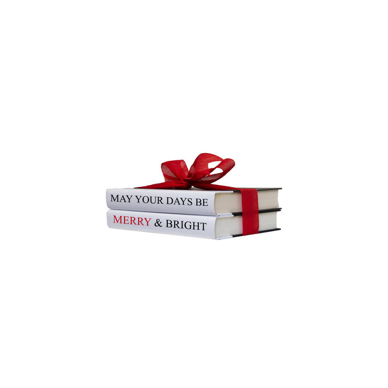 Merry & Bright Holiday Book Set, S/2
