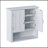 Bathroom Wall Storage Cabinet, Multi -Functional Wall Mounted Cabinet With Adjustable Shelves, Medicine Cabinet For Laundry Room & Kitchen & Living Room, White-686731636
