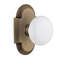 Cottage Plate with White Porcelain Door Knob-53191293-56930341