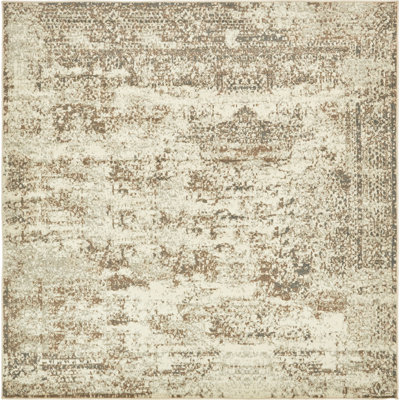 Tapis crème à motif abstrait Tobitha