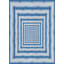 Tapis bleu tissé à la machine-483207328