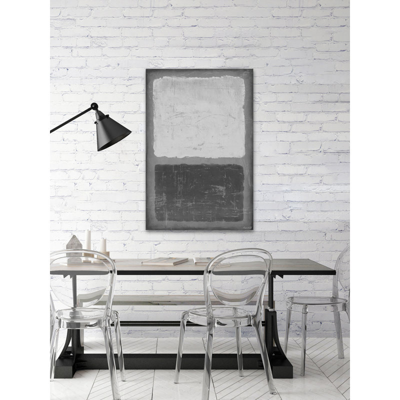Dynamic Pair 1 Piece Wrapped Canvas Painting, 66cm H x 45cm W x 3.81cm D