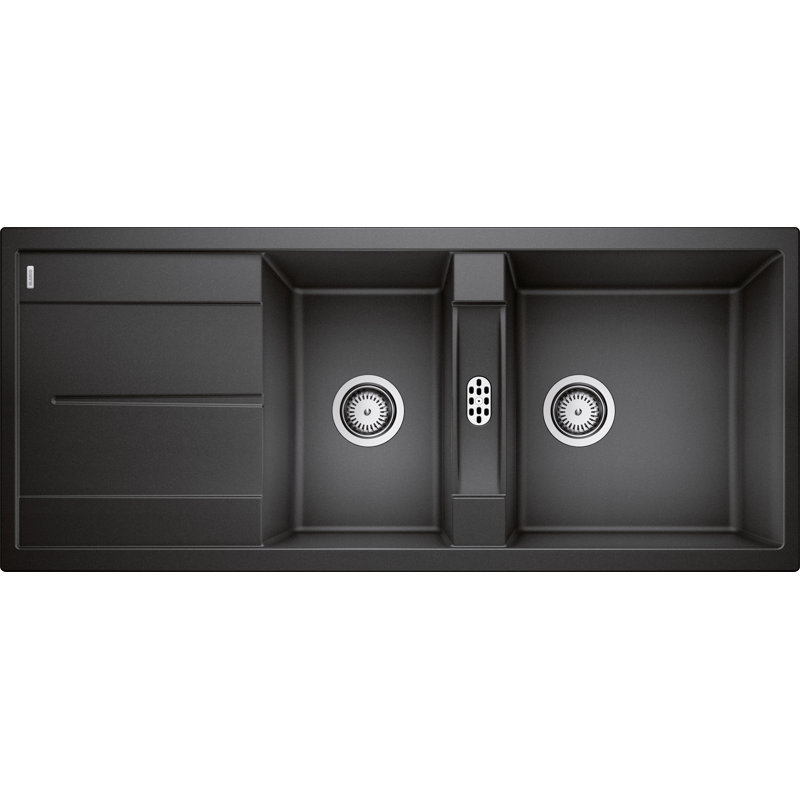 Metra 1.5 Bowl Inset Kitchen Sink, Anthracite