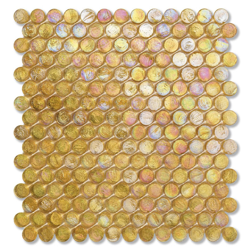 Hemp 6/8" Barrels Glass Mosaic