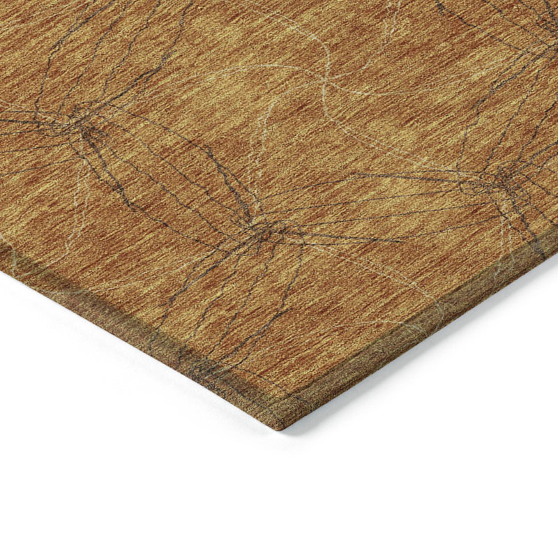 Chayden Washable Abstract Indoor / Outdoor Rug, Rectangle 9' x 12'